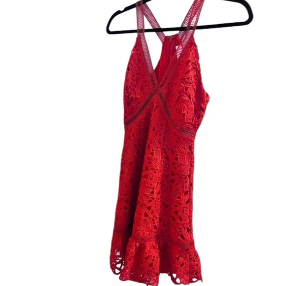 ASTR the label xs red lace dress in great conditionβ - Picture 3 of 5